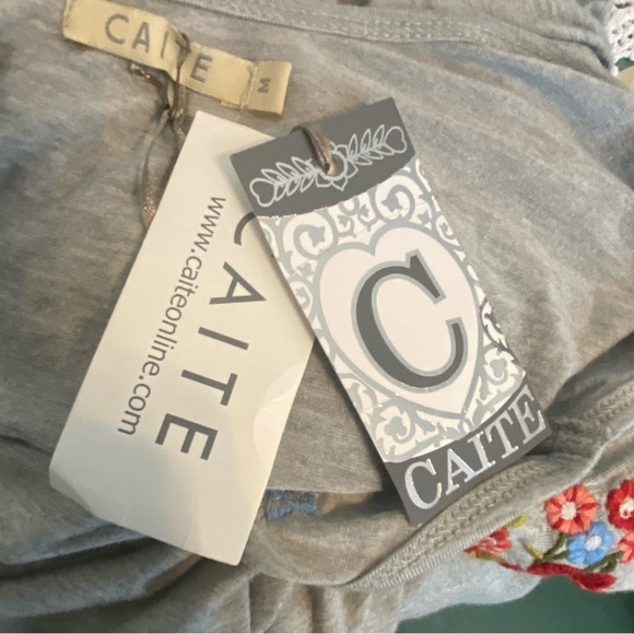 Caite Gray embroidered Maxie dress Size Medium - Picture 5 of 5